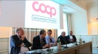 Conferenza stampa di Coop Consumatori Nordest, , per annunciare ufficialmente la riapertura, dal prossimo 1° luglio, di 11 punti vendita (ex Cooperative Operaie)